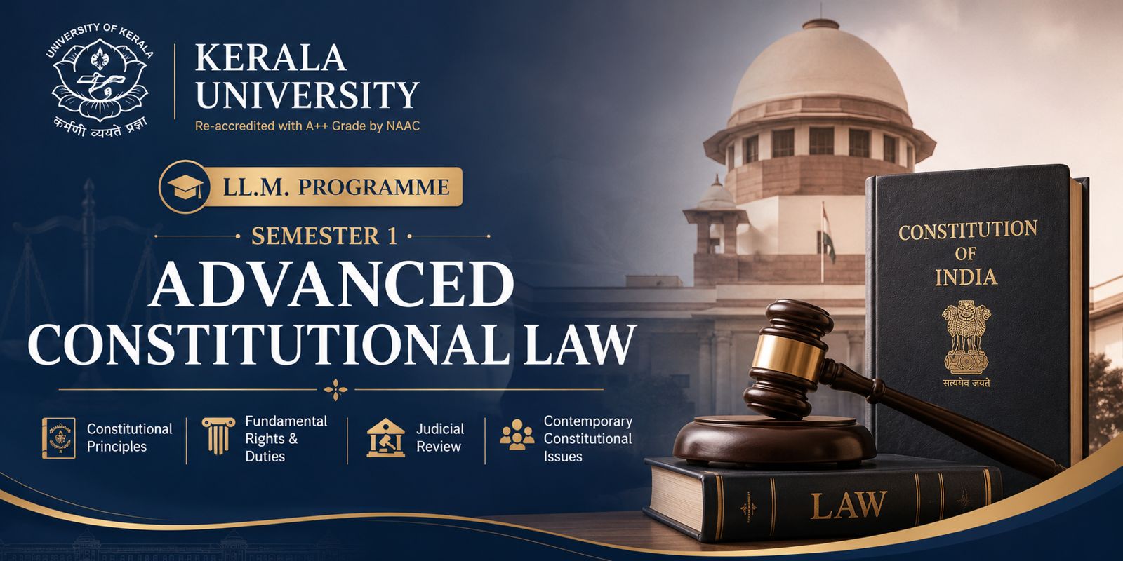 Kerala University LL.M Semester 1 – Advanced Constitutional Law
