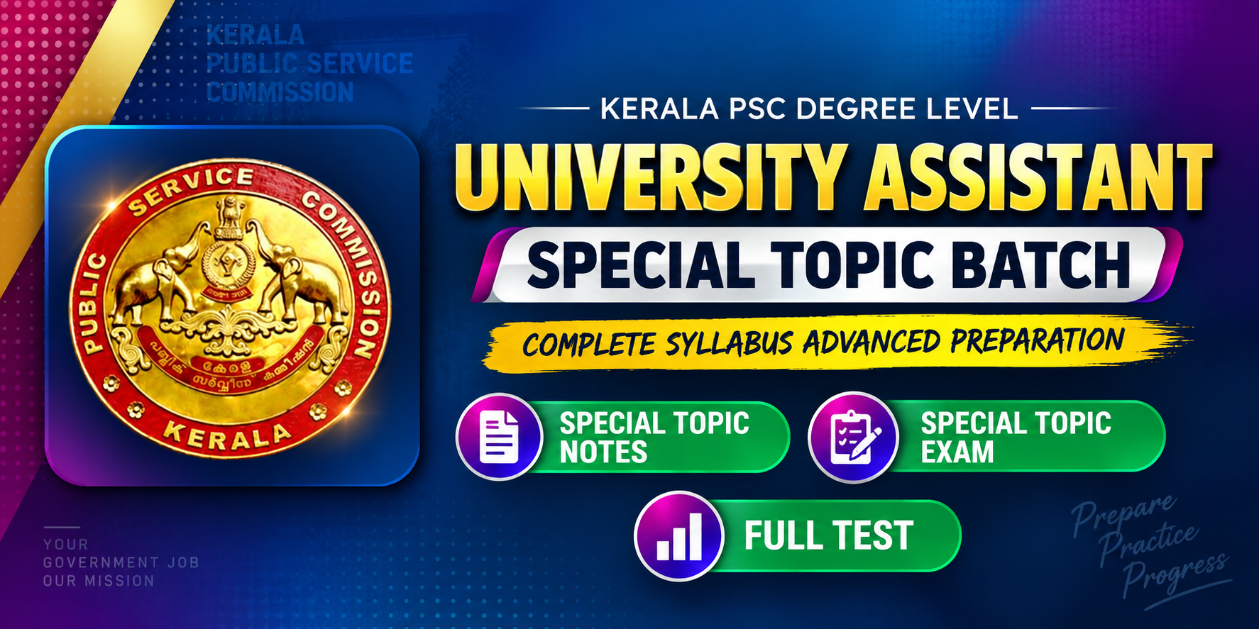 UNIVERSITY ASSISTANT SPECIAL TOPICS ONLY BATCH