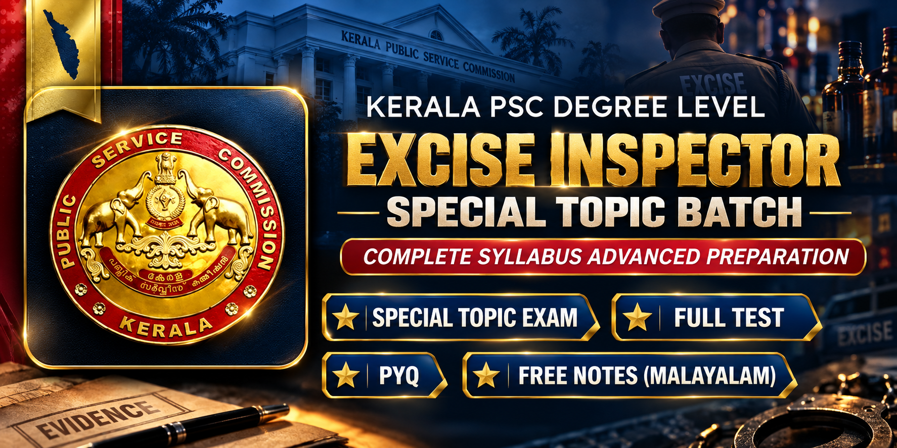EXCISE INSPECTOR SPECIAL TOPIC BATCH