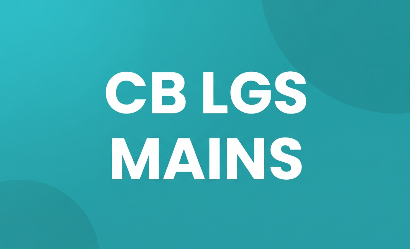 CB LGS MAINS BATCH